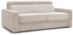 Kremowa sztruksowa rozkładana sofa 215 cm Monaco – Bobochic Paris