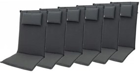 ELEGANT 2430 high - komplet 6 szt. - poduszki na krzesła i fotel z zagłówkiem