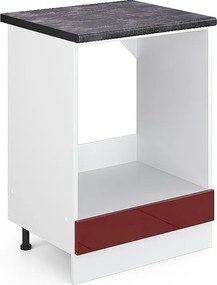 Szafka kuchenna czerwony połysk 60x60x81.6 r-line