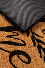 Wycieraczka Kokosowa 40x60 cm Czarna Ramka antypoślizgowa pod Drzwi z gumą