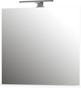 Lustro z oświetleniem/z półką ścienne 76x75 cm – Germania