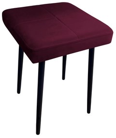 Taboret MAX MG02 śliwka podstawa czarna