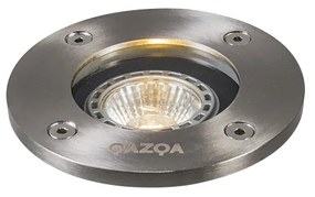 Nowoczesny reflektor wpuszczany w ziemię ze stali nierdzewnej, Okrągły podstawa