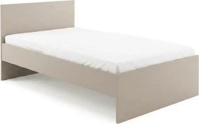 Łóżko ELISA 120 x 200 cm, kaszmirowy beż Stelaż: Ze stelażem listwowym rolowanym elastycznym, Materac: Bez materaca