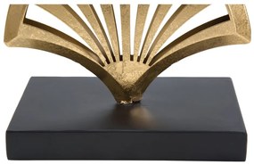 Metalowa figurka w dekorze w kolorze złota Mauro Ferretti Triple Leaf