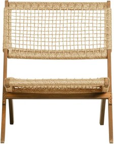 Składany fotel ogrodowy z modrzewia syberyjskiego WOOOD Lois