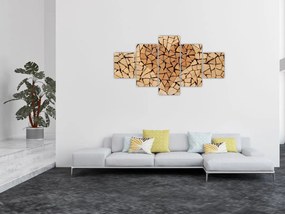 Obraz - Serce z drewna (125x70 cm)