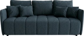 Rozkładana 3-osobowa sofa VELORA 215x103 cm, ciemnoniebieska
