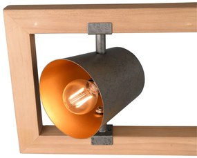 Szaro-naturalna lampa wisząca Bell – Trio