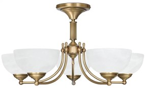 Niski żyrandol z mosiądzu V-S5AK