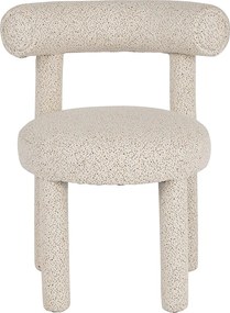 Krzesło 62x80x58 cm Jasny Krem Leith LET77M