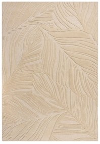 Beżowy dywan wełniany Flair Rugs Lino Leaf, 160x230 cm