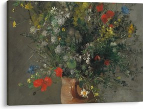 Obraz - Auguste Renoir,  Flowers in a Vase, reprodukcje (70x50 cm)