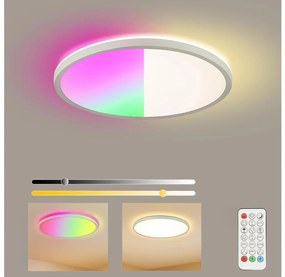 Brilagi - LED RGB 18W 230V ULTRA SLIM pr. 30 cm białe + DO