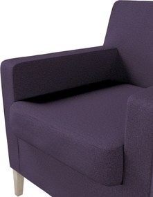 Pokrowiec na fotel Karlstad kolor fioletowy tkanina strukturalna