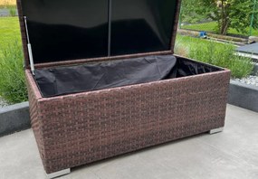 Skrzynia ogrodowa Fairy – elegancka i funkcjonalna skrzynia z technorattanu na taras, balkon i ogród