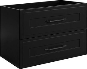 Szafka podumywalkowa w stylu klasycznym, czarna, 80 x 57 x 46 cm