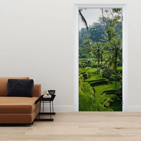Fototapeta na drzwi - Tarasy ryżowe Tegalalang (95x205cm)