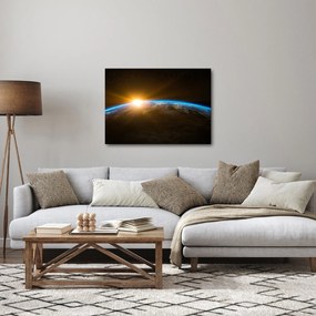 Obraz planety Ziemi z kosmosu (70x50 cm)
