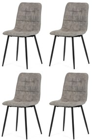 Zestaw krzeseł do jadalni Vintage CT-281 GREY3, 4szt.