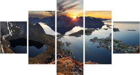 Obraz - Krajobraz górski, Norwegia (125x70 cm)