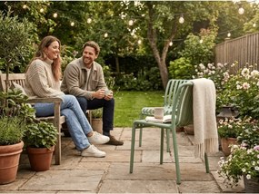 Plastowe krzesło TREGO, zielone