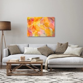 Obraz na szkle - Tło z jesiennych liści (70x50 cm)