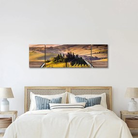 Obraz krajobrazu w książce (170x50 cm)