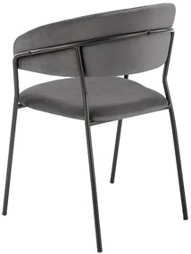 Szare nowoczesne krzesło D3-Z65