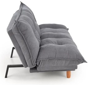 Sofa rozkładana z funkcją spania PILLOW szara HALMAR