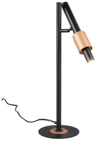 Czarna/w kolorze brązu lampa stołowa LED (wysokość 50 cm) Ikaris – Trio Select