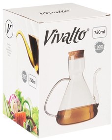 Butelka na oliwę z korkiem VIVAD, 750 ml