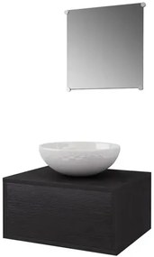 3-częściowy zestaw mebli łazienkowych z umywalką L4-T19