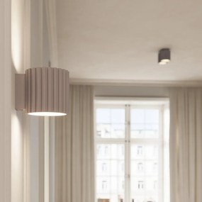Plafon dwupunktowy AURA 2 taupe GU10 ryflowany SOLLUX  LIGHTING