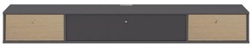 Antracytowa szafka pod TV Mistral 035