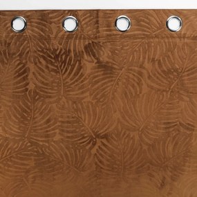 Brązowa aksamitna zasłona 140x240 cm Analia – douceur d'intérieur