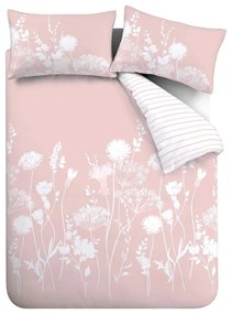 Biało-różowa pościel dwuosobowa 230x220 cm Meadowsweet Floral – Catherine Lansfield