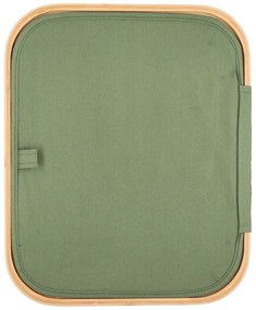 Kosz na pranie NOLVIO 40 L, zielony