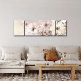 Obraz - Kwiaty malarstwo (170x50 cm)
