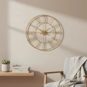 Zegar ścienny w stylu industrialnym ARATIO, Ø 70 cm