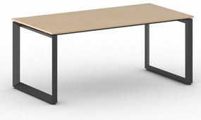 Biurko PRIMO INSPIRE, 180x90 cm, czarna podstawa, buk