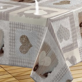 Obrus zmywalny z PCV 140x240 cm Cosy Coeur – douceur d'intérieur