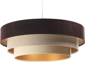 Lampa wisząca TRIO MIX brązowa/beżowa/złota