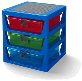 Niebieski organizer z 3 szufladami Storage - LEGO®