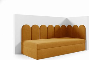 Panel Ścienny Tapicerowany Płotek Zaokrąglony 20cm