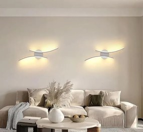 Kinkiet lampa wisząca LED liniowa metalowa AT79-2KL-White