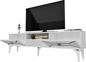 Stolik pod telewizor Yumedi White and Silver