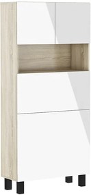Szafka z biurkiem składanym dąb sonoma + biały Z2-G45