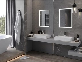 Mexen Navia lustro łazienkowe podświetlane 50 x 70 cm, LED 6000K, antypara - 9803-050-070-611-00