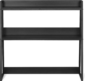 Biblioteczka Biurkowa SucceBuy, Organizer 2-poziomowy, z Podkładkami Antypoślizgowymi. do Biura, Domu i Akademika, Czarny